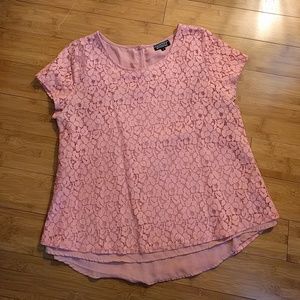 Blush pink lace top Papermoon for Stitch Fix